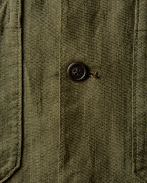 laydown detail image of Cotton Linen Chore Jacket