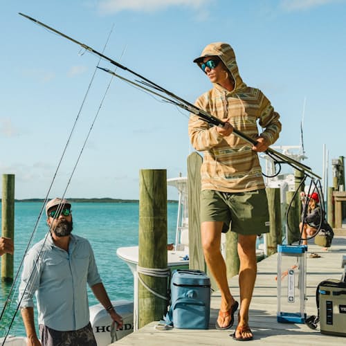 lifestyle image of Salado Hybrid Shorts - 7"