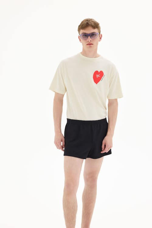 on model image of California Cotton T-Shirt