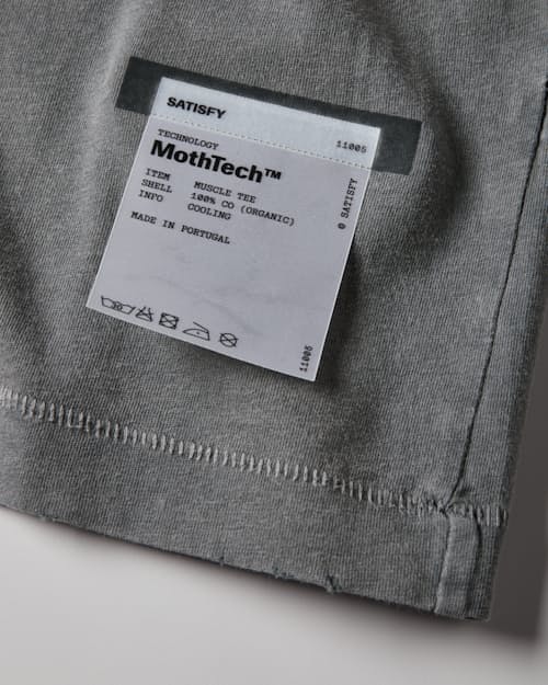 laydown detail image of MothTech Muscle Tee