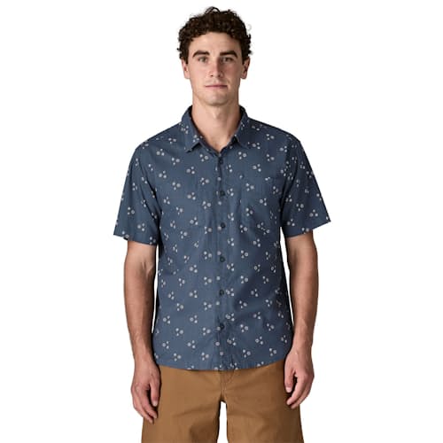 on model image of Back Step Shirt