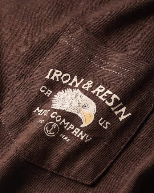 laydown detail image of Washed Garment Dye Graphic T-Shirt