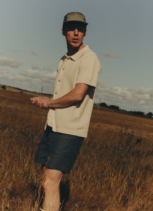 lifestyle image of The Button Down Polo