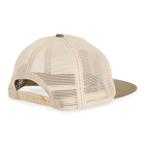 laydown image of Mesh Crown Trucker Hat