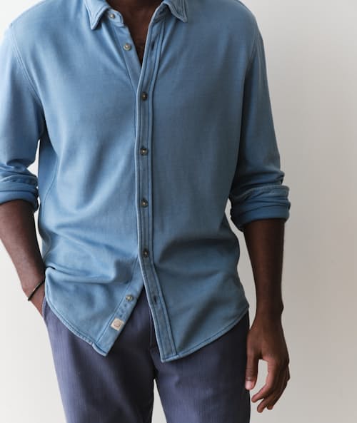 on model image of Pacifica Stretch Shirt
