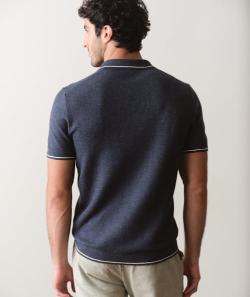 on model image of Liam Sweater Polo