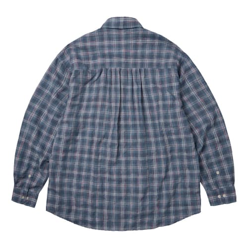 laydown image of Uneven Check Shirt