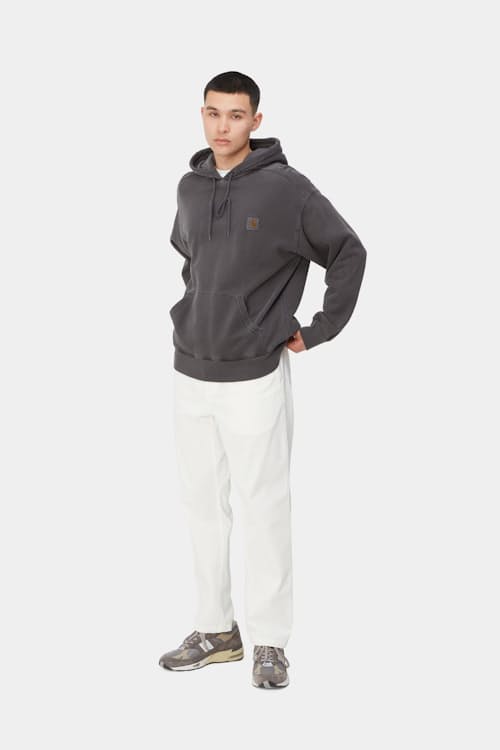 on model image of Nelson Garment Dyed Hoodie