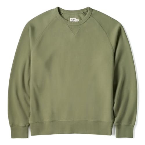 laydown image of Midweight Terry Crewneck