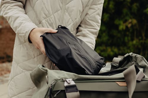 lifestyle image of Ultralight Packing Cube - S