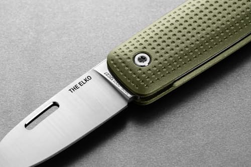 laydown detail image of The Elko Pocket Knife