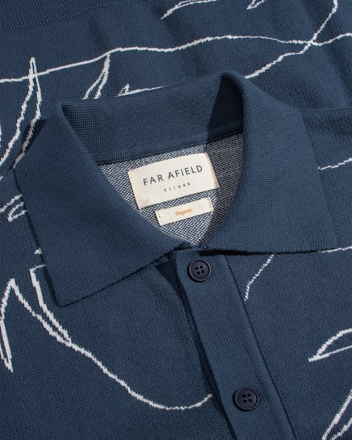 laydown detail image of Zigger Polo Cardigan