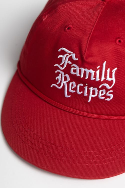 laydown detail image of Family Recipes Cap - Graphic