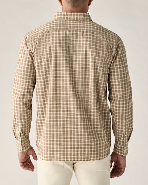 on model image of Poplin Draftsman Shirt