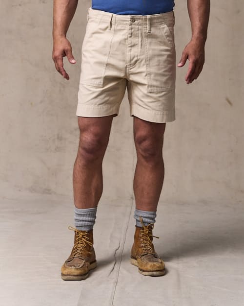 on model image of Field Supply Shorts