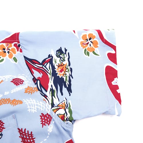 laydown detail image of Hawaiian Camp Collar Short Sleeve Shirt