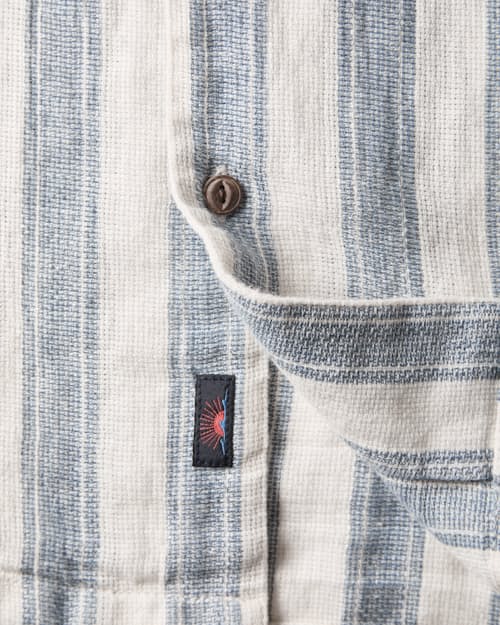 laydown detail image of Palma Linen Short Sleeve Camp Shirt