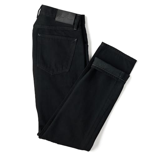 laydown image of Cash Black Reserve Denim