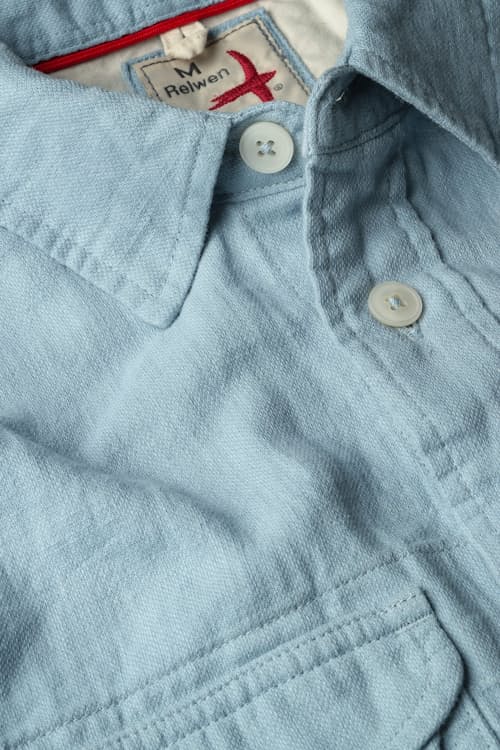 laydown detail image of Slub Linen Workshirt