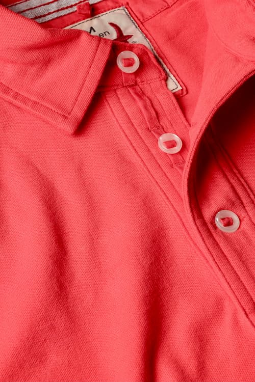 laydown detail image of Pique Slot Polo