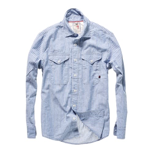 laydown image of Slub Linen Workshirt