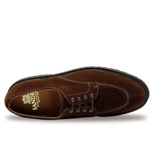 laydown image of Jonah Split Toe Gibson Derby