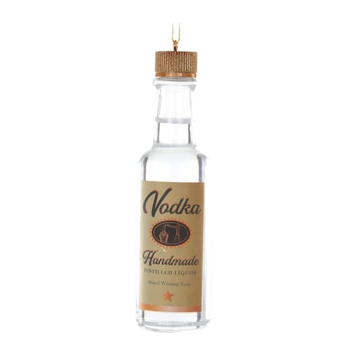laydown image of Handmade Vodka Ornament