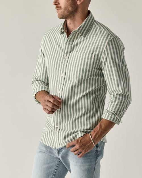 on model image of Oxford Draftsman Shirt
