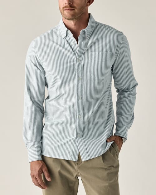 on model image of Oxford Draftsman Shirt