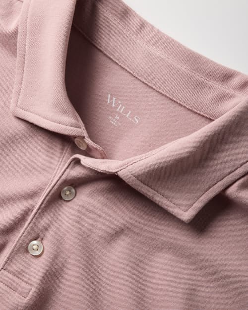 laydown detail image of Fino Pique Polo