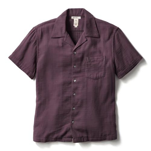 laydown image of The Wrench Waffle Camp Shirt