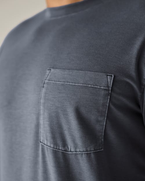 on model image of PatinaTech Long Sleeve T-Shirt