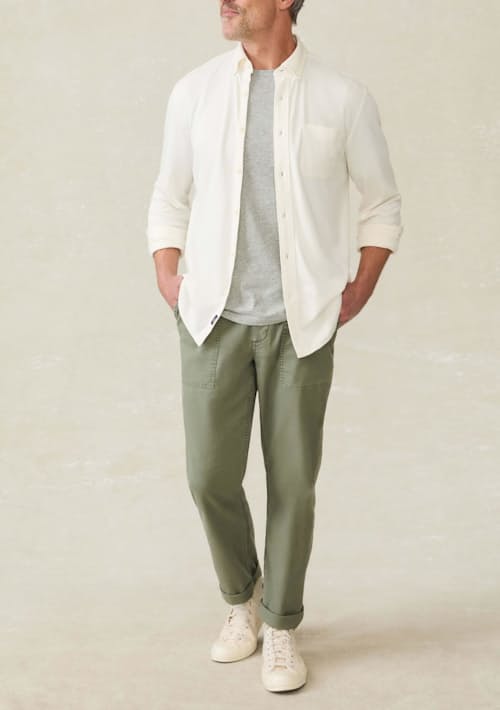 on model image of Coastline Knit Shirt