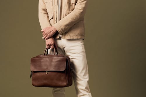 on model image of Zeppo Business Bag