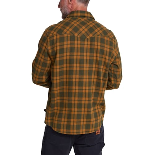 on model image of La Grange Lightweight Flannel