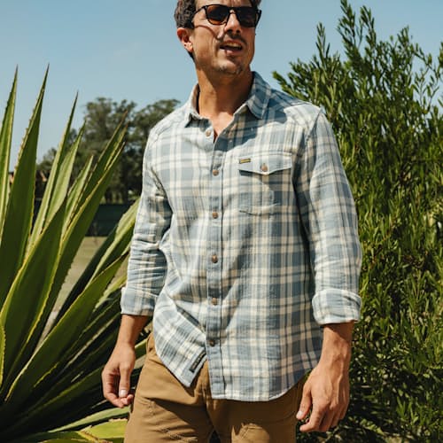 lifestyle image of La Grange Lightweight Flannel