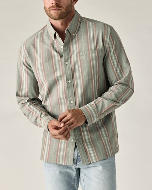 on model image of Oxford Draftsman Shirt