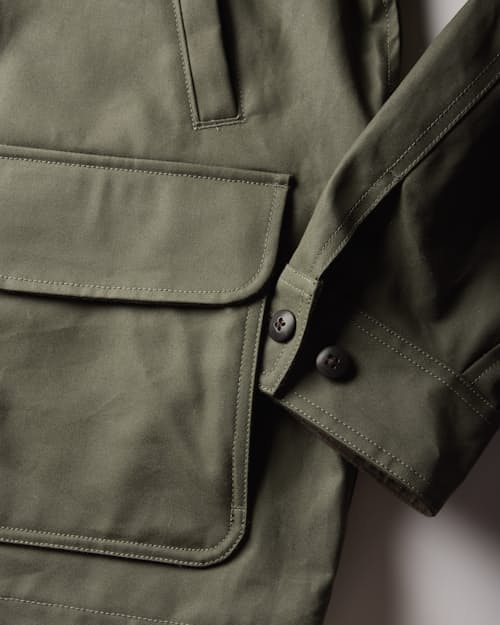 laydown detail image of Dry Wax Field Jacket