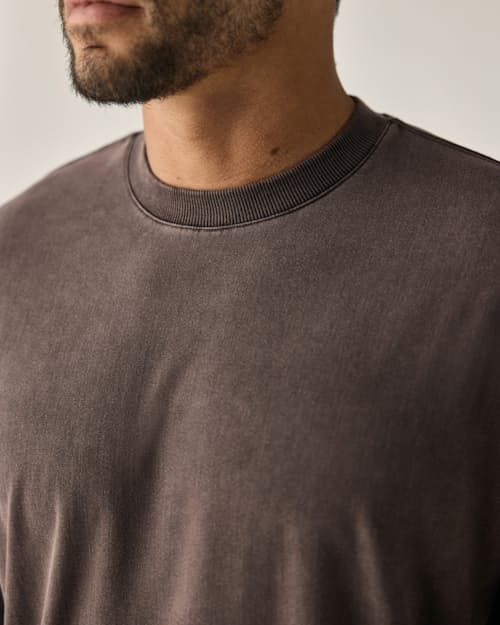 on model image of PatinaTech Crewneck Sweatshirt