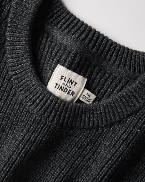 laydown detail image of Bolinas Cotton Crewneck Sweater
