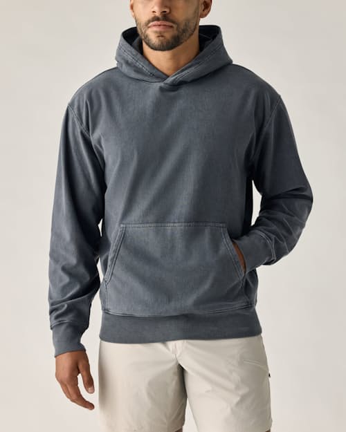 on model image of PatinaTech Hoodie