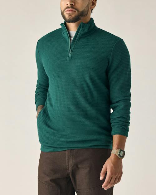 on model image of Thermal 72-Hour Quarter-Zip