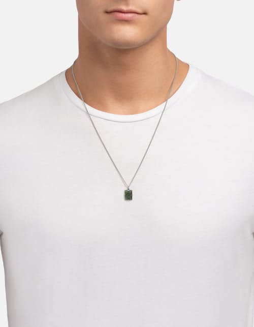 on model image of Lennox Jasper Necklace