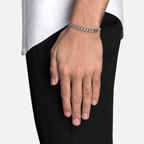 on model image of 4mm Cuban Chain Bracelet