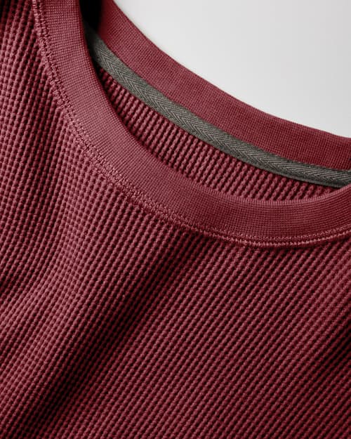 laydown detail image of Waffle Thermal Crewneck