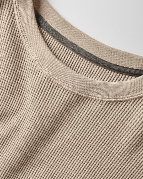 laydown detail image of Waffle Thermal Crewneck