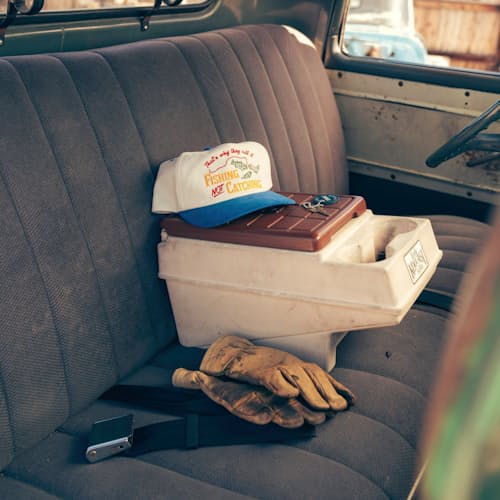 lifestyle image of No Catching Hat