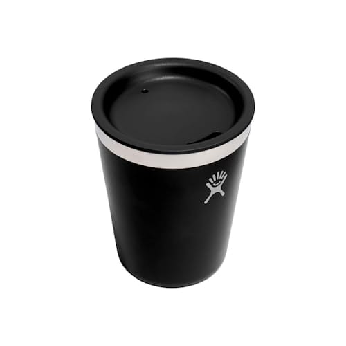 laydown image of Hydro Flask Campcore 12 oz Outdoor Tumbler Black
