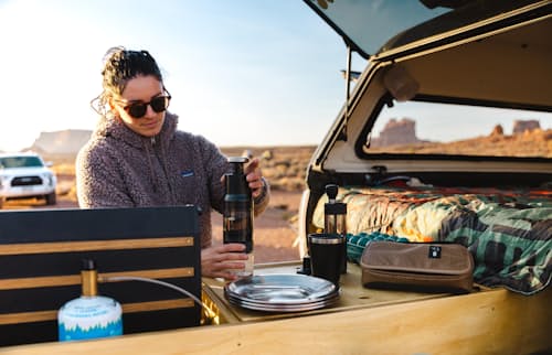 lifestyle image of OXO Campcore Coffee Brewing Set