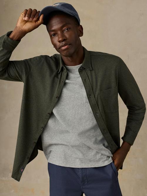 on model image of Coastline Knit Shirt
